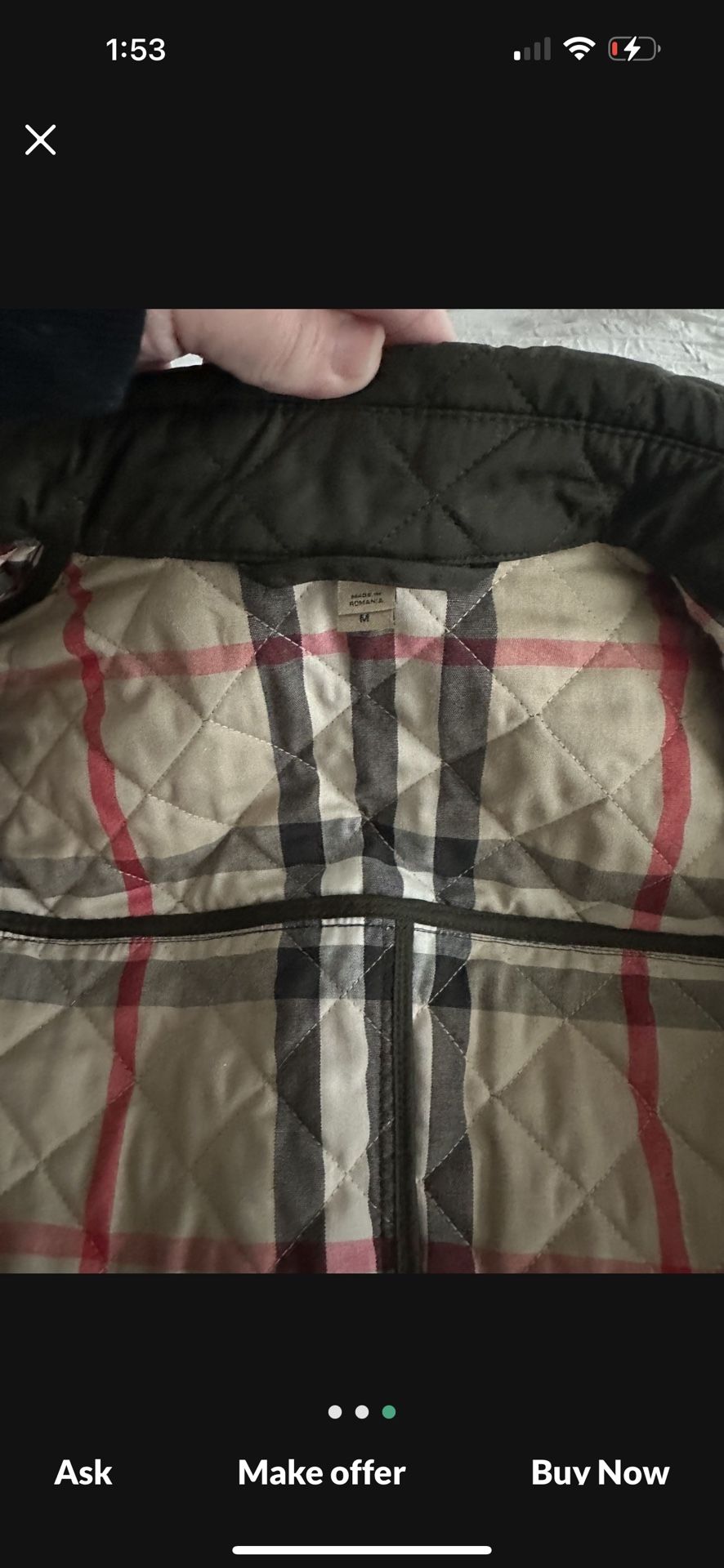 Burberry Quilted Jacket