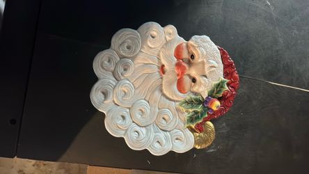 Santa Cookie Plate