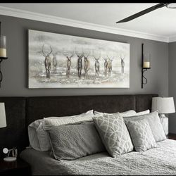 Watercolor Elk/Deer Painting