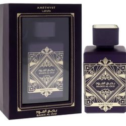 Lattafa Bade'e Al Oud Amethyst - Floral, Fruity, Amber, Oud - Eau de Parfum Long-Lasting Fragrance for Unisex, 3.40 Ounce / 100 ml