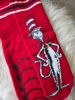 Dr. Seuss The Cat in the Hat Character Crew Socks