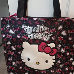 New  Hello Kitty Zipper  Canvas Tote $25