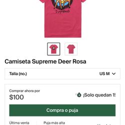 Supreme shirt Deer Pink Size M Men’s 
