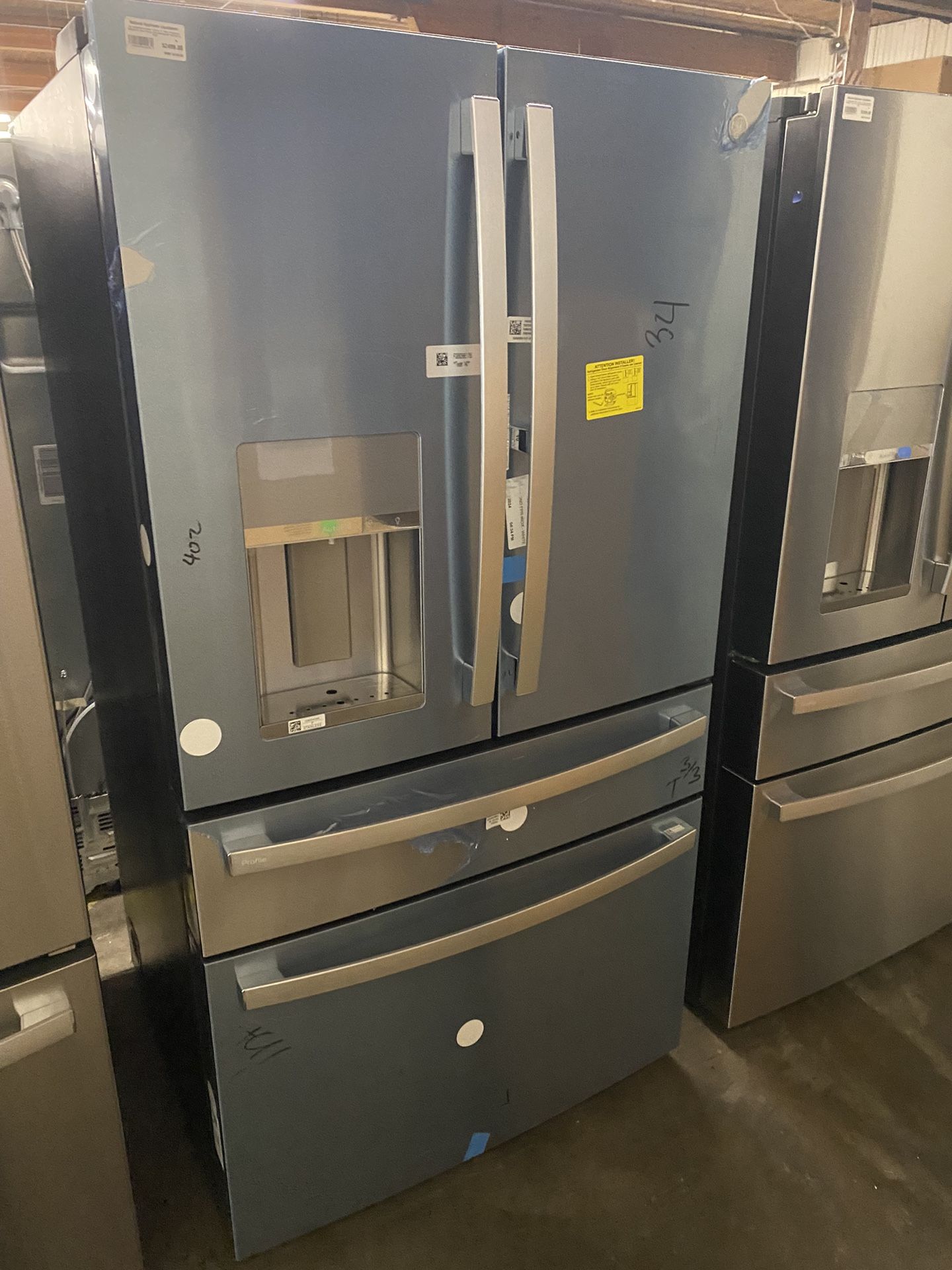 GE Profile 27.9 Cu. Ft. Smart 4-Door French Door Refrigerator with Door In Door PVD28BYNFS