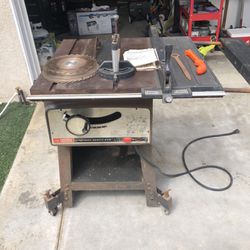 Vintage craftsman 10 inch table saw with extension