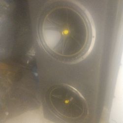 Dual 12" Competition Kicker Subwoofers In Box