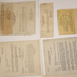 Ephemeral  1930s &1950s Lot Of  6 Items..Military Letterhead Letters  