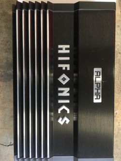 Hifonics alpha A1200.1d bass amp with bass knob 1200 watts