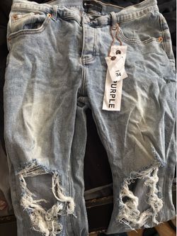 Purple jeans