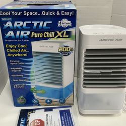Arctic Air Chill Zone XL Evaporative Cooler with Oscillating Fan, Auto-Off Timer, Portable Fan with 4 Adjustable Speeds, 16-Hour Cooling Fan for Bedro