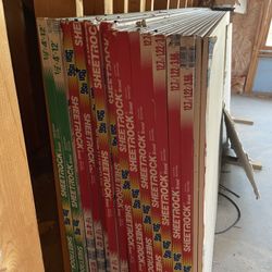 Drywall Sheets 1/2” x 4x12 + Insulation & Joint Compound (Construction Leftovers)
