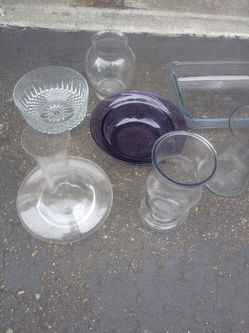 Vases and glassware
