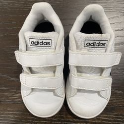 Adidas White Shoes (size 6k)