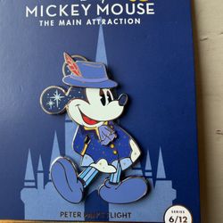 Mickey Mouse Main Attraction Pin Peter Pan's Flight WDW 50th LE NEW 6/12 Series
