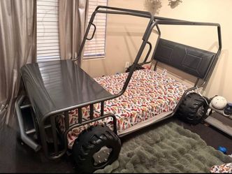 Kids Jeep Bed- Metal Frame Twin