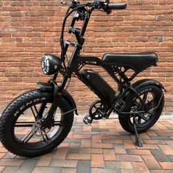 Full Suspension Electric Ebike(Retro 70’s Style) 1000 Watt Motor 1000 Peak, 28mph, 15ah Battery (Removable), Color Screen, Hydraulic Brakes