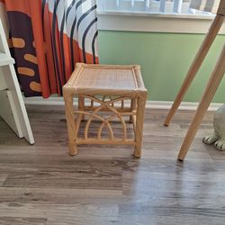 NEW BAMBOO/BOHEMIAN PLANT STAND ACCENT TABLE NICE