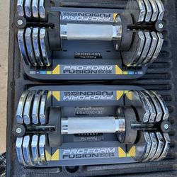 PROFORM FUSION Adjustable Dumbbells (5-25LBS)
