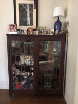 Antique cabinet: RJ Horner China cabinet