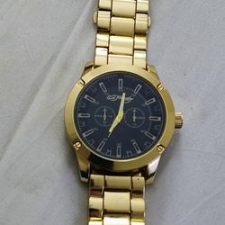 Men's Ed Hardy Gold tone watch $20