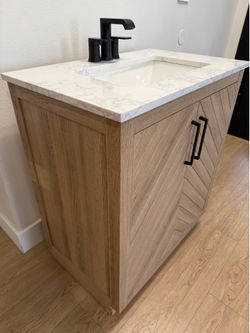 Bathroom Vanity with sink and faucet