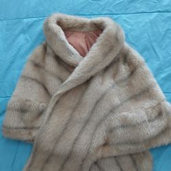 Faux Fur Shawl 