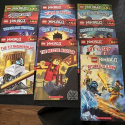 Lego Ninja Books- 9 Total