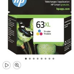 HP 63XL Tri-Color High Yield Ink Cartridge, Prints Up to 300 Pages