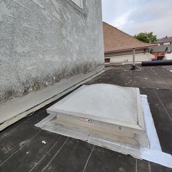 24x24" skylight dome with flashing