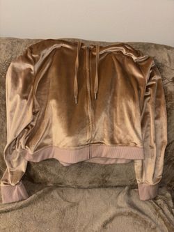 Aerie Velour Cropped Full-Zip Hoodie Size XXL