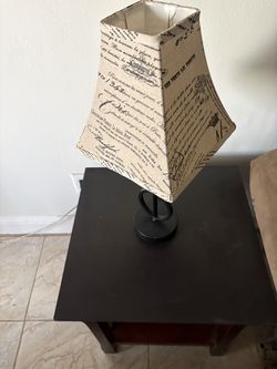 Lamps and tables