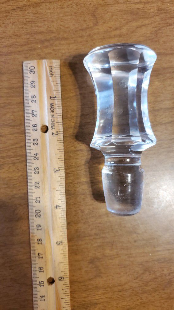 Vintage Uniquely Shaped Decanter/ Bottle Stopper 