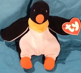Used 1993 McDonald's TY Beanie Baby Waddle the Penguin.