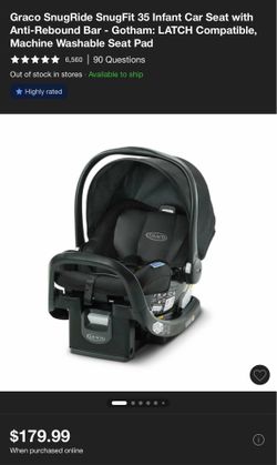 Graco snug ride infant car seat with base
