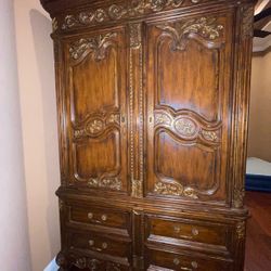 Marge Carson Solid Wood Armoire