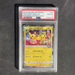 2019 POKEMON JPN SM PROMO POKEMON CENTER KYOTO #325 TEA PARTY PIKACHU PSA 10