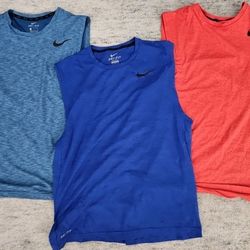Nike Pro Dri Fit Size L Workout Shirts