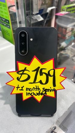 Take a Samsung A17 with one month free service for 159/LlƩvate un Samsung A17 con un mes incluido por 159