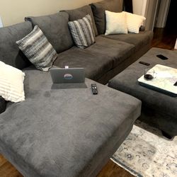 Living Spaces Gray Couch