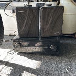 Outdoor Speakers/ Pioneer Receiver 