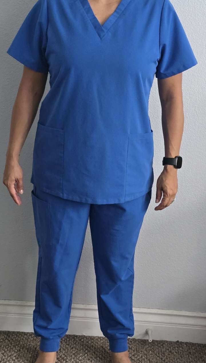Royal blue Mandala scrubs (set) $30