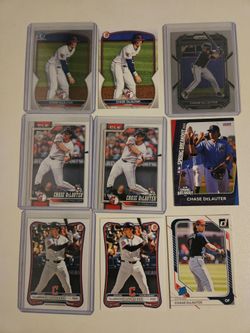 Chase DeLauter Baseball Card Lot (9 Cards)