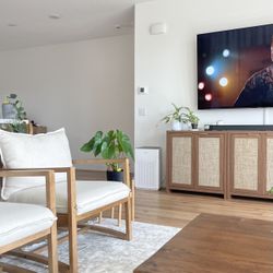 Threshold Higgins Sling Armchair - Natural 