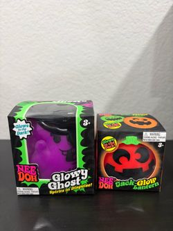 Needoh Glowy Ghost and Jack-Glow Lantern