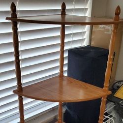 Wood 5 Shelves Rack
