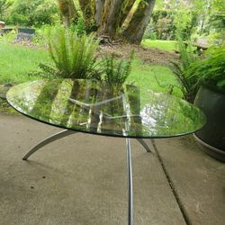 MCM  Glass  Coffe Table