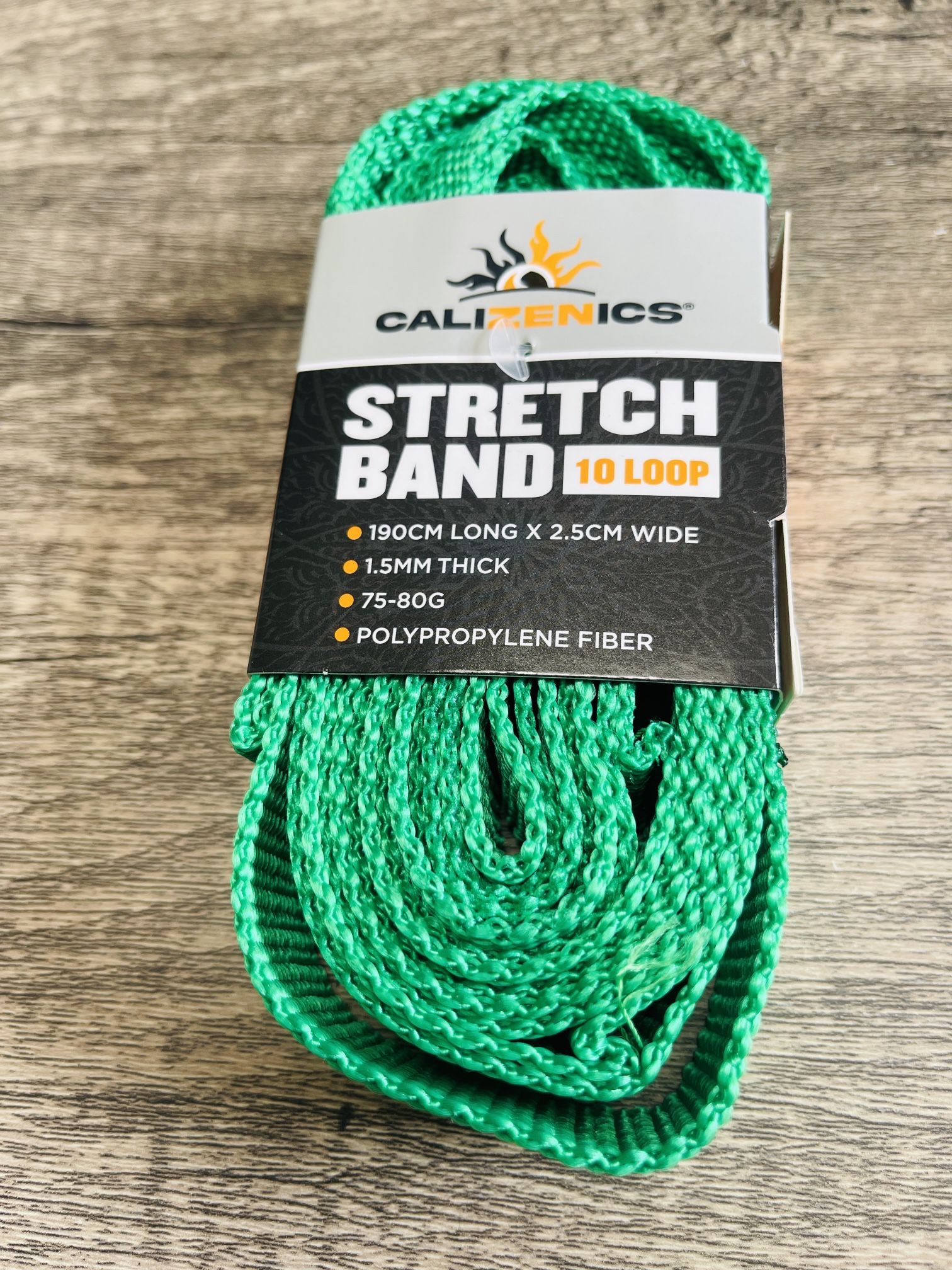 Stretch Band 10 Loop Green Exercise Band Non Stretch Band