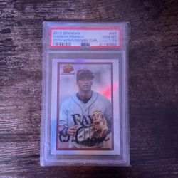 30 anniversary wander Franco 2019 Bowman gem mint 10