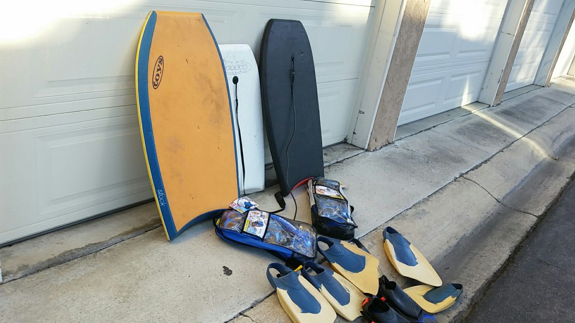 Three boogie boards all for $25