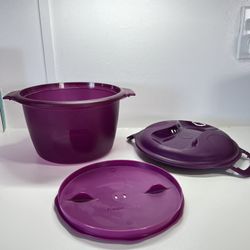 Tupperware Microwave Steamer/Rice Cooker 3 Piece Set